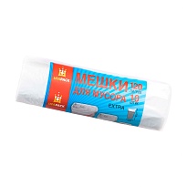 Мешки для мусора 120 л, белые, рулон 10 шт., ПНД, 12 мкм, 1100х690 мм, Эконом, МЭ2622 (МНЭ 120-10б) в Арзамасе