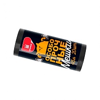 Мешки для мусора 45 л, черные, в рулоне 20 шт., ПНД, 14 мкм, 650х550 мм, Особопрочные, МП7795 в Арзамасе