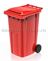 Контейнер для мусора 240 л красный облегченный 240 красный в Арзамасе Контейнер для мусора 240 л красный облегченный 240 красный в Арзамасе